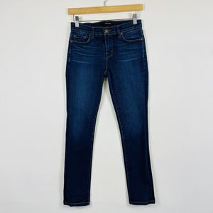 J Brand Dark Vintage Blue Wash Skinny Leg Midrise 8.5"‎ Denim Jeans Womens 26